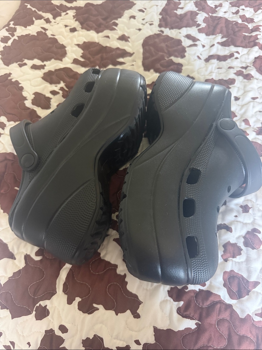 Black Platform Clogs - Picture 3 of 6